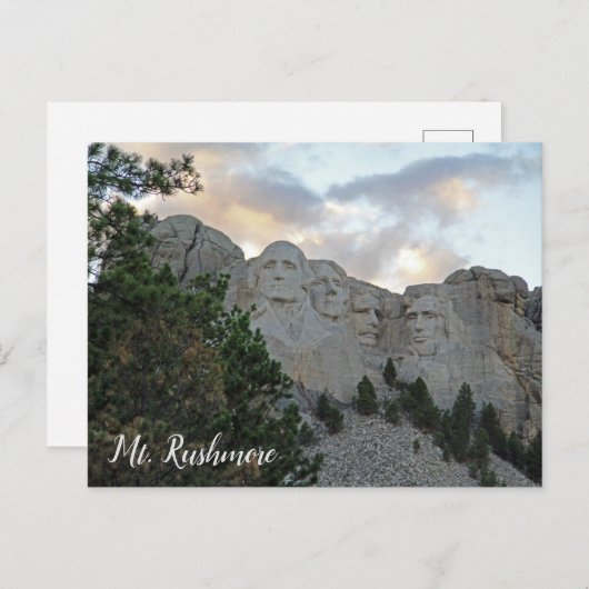 Rushmore South Dakota Nationalpark Postkarte (Vorne/Hinten)