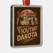 Rushmore South Dakota Ornament Aus Metall (Rechts)