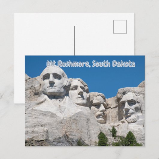 Rushmore, South Dakota - Postkarte (Vorne/Hinten)