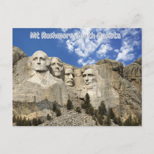 Rushmore, Süddakota Postkarte (Vorderseite)