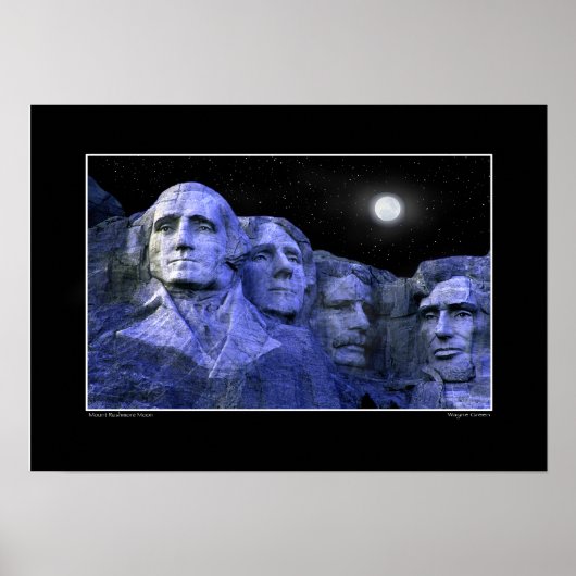 Rushmore und Vollmond Poster (Vorne)
