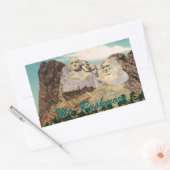 Rushmore Vintag Rechteckiger Aufkleber (Umschlag)