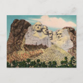 Rushmore Vintage Postkarte (Vorderseite)