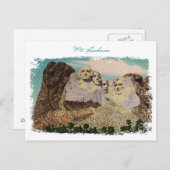 Rushmore Vintage Postkarte (Vorne/Hinten)