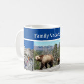 Rushmore Yellowstone Tetons Foto Souvenir Set Kaffeetasse (Vorderseite Links)