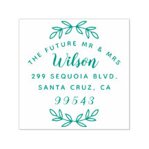 Rusic Script The Future Mr. & Mrs. Rücksendeadress