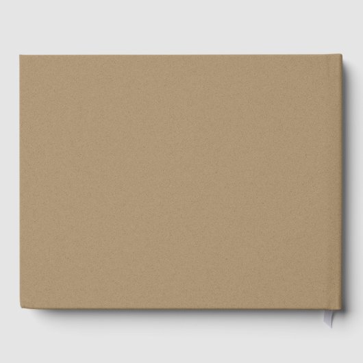 Rusitc Kraft Paper Wedding Gästebuch (Rückseite)