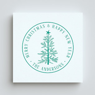 Rusitc Winter Frohe Weihnachten & ein glückliches Gummistempel
