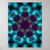 Ruskiana Fraktal Kreis Poster (Vorne)