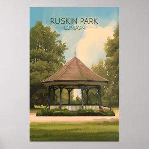 Ruskin Park London Reiseplakat Poster