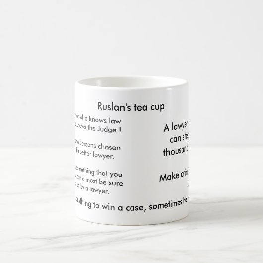 Ruslans Teeschale, wenn Sie nicht einen Kaffeetasse (Mittel)