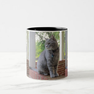 Russ die Katzen-Tasse Zweifarbige Tasse