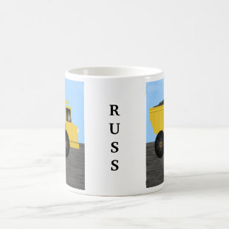 Ruß Dump Truck Personalisiert Name Tasse