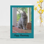 Ruß The Cat Happy Anniversary Greeting Card Karte (Gelbe Blume)
