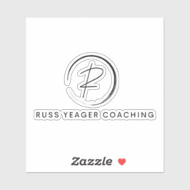 Russ Yeager Coaching Signatur-Logo Aufkleber