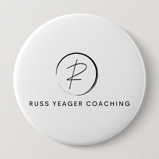 Russ Yeager Coaching Signatur-Logo Button (Vorderseite)