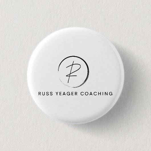 Russ Yeager Coaching Signatur-Logo Button (Vorderseite)