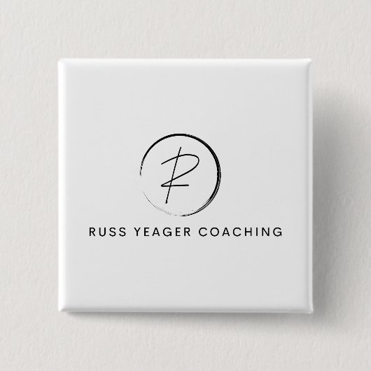 Russ Yeager Coaching Signatur-Logo Button (Vorderseite)