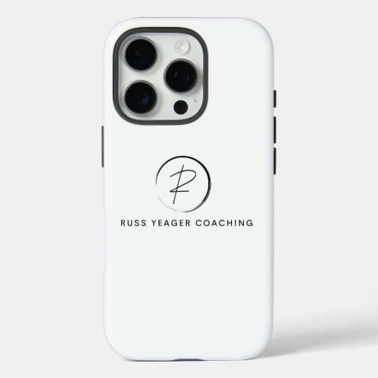 Russ Yeager Coaching Signatur-Logo Case-Mate iPhone Hülle (Rückseite)