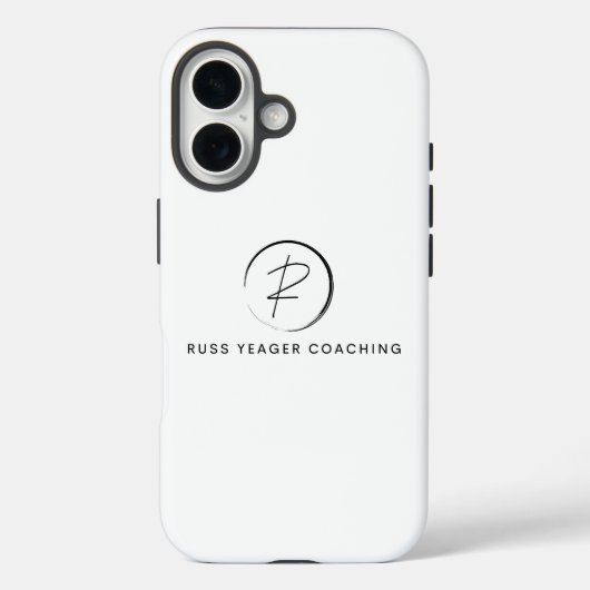Russ Yeager Coaching Signatur-Logo Case-Mate iPhone Hülle (Rückseite)