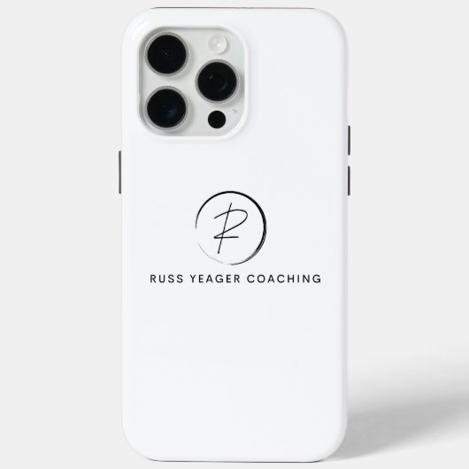 Russ Yeager Coaching Signatur-Logo Case-Mate iPhone Hülle (Rückseite)