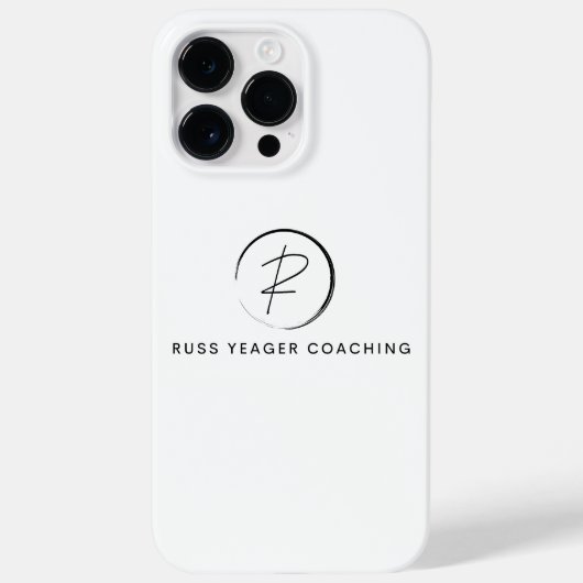 Russ Yeager Coaching Signatur-Logo Case-Mate iPhone Hülle (Rückseite)