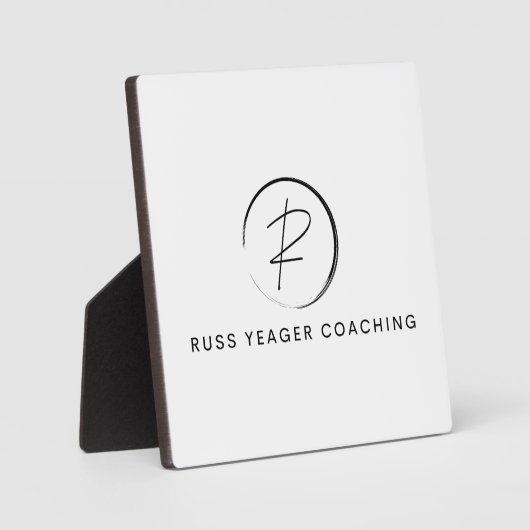 Russ Yeager Coaching Signatur-Logo Fotoplatte (Vorderseite)