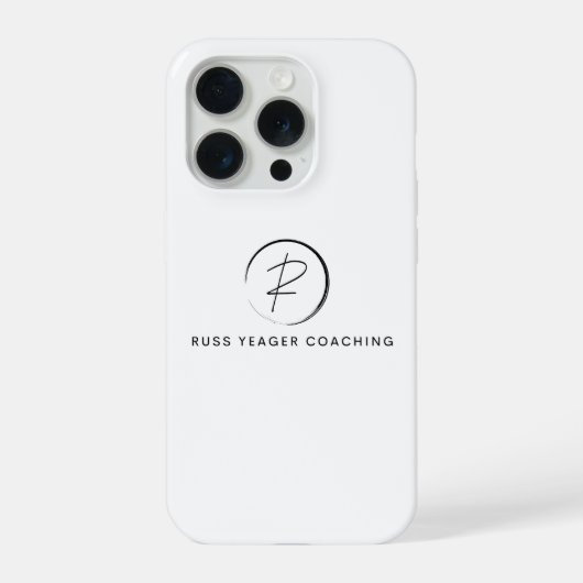 Russ Yeager Coaching Signatur-Logo iPhone Hülle (Rückseite)