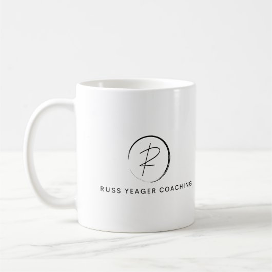 Russ Yeager Coaching Signatur-Logo Kaffeetasse (Links)