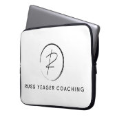 Russ Yeager Coaching Signatur-Logo Laptopschutzhülle (Vorderseite Links)
