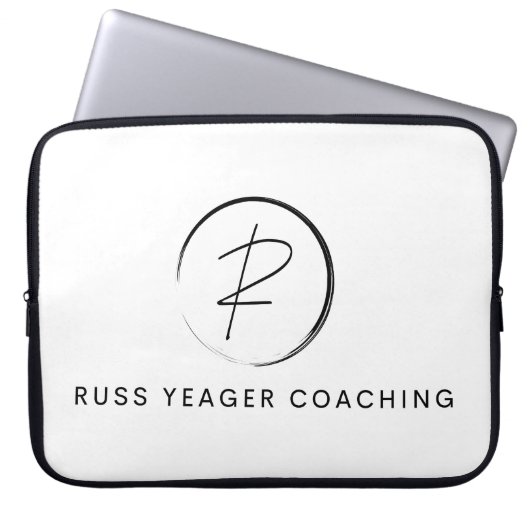Russ Yeager Coaching Signatur-Logo Laptopschutzhülle (Vorderseite)