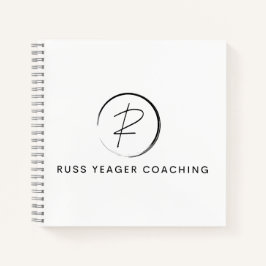 Russ Yeager Coaching Signatur-Logo Notizblock