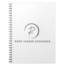 Russ Yeager Coaching Signatur-Logo Notizblock