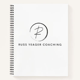 Russ Yeager Coaching Signatur-Logo Notizblock