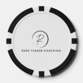 Russ Yeager Coaching Signatur-Logo Pokerchips (Vorderseite)