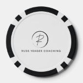 Russ Yeager Coaching Signatur-Logo Pokerchips (Rückseite)