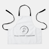 Russ Yeager Coaching Signatur-Logo Schürze (Vorderseite)