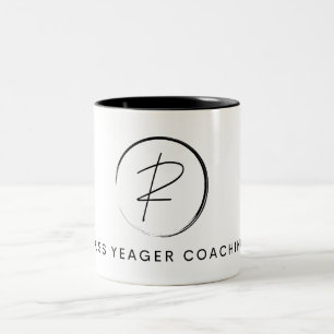 Russ Yeager Coaching Signatur-Logo Zweifarbige Tasse