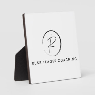 Russ Yeager Coaching Signature Logo Fotoplatte