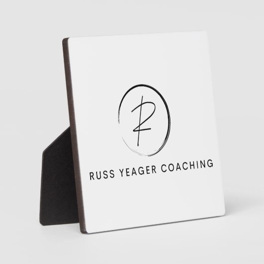 Russ Yeager Coaching Signature Logo Fotoplatte (Vorderseite)