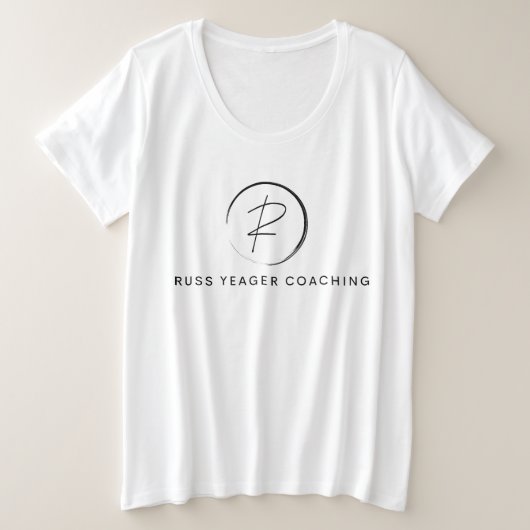Russ Yeager Coaching Signature Logo Große Größe T-Shirt (Design vorne)