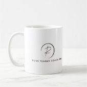 Russ Yeager Coaching Signature Logo Kaffeetasse (Links)