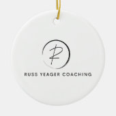 Russ Yeager Coaching Signature Logo Keramik Ornament (Vorne)