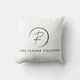 Russ Yeager Coaching Signature Logo Kissen