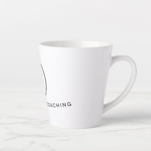 Russ Yeager Coaching Signature Logo Milchtasse (Rechts)