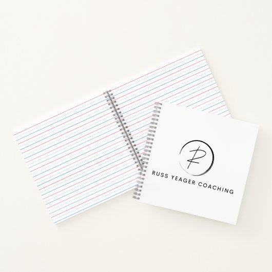 Russ Yeager Coaching Signature Logo Notizblock (Innenseite)