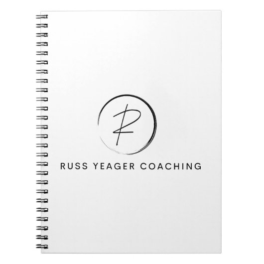 Russ Yeager Coaching Signature Logo Notizblock (Vorderseite)