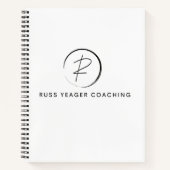 Russ Yeager Coaching Signature Logo Notizblock (Vorderseite)