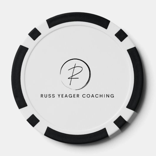 Russ Yeager Coaching Signature Logo Pokerchips (Rückseite)