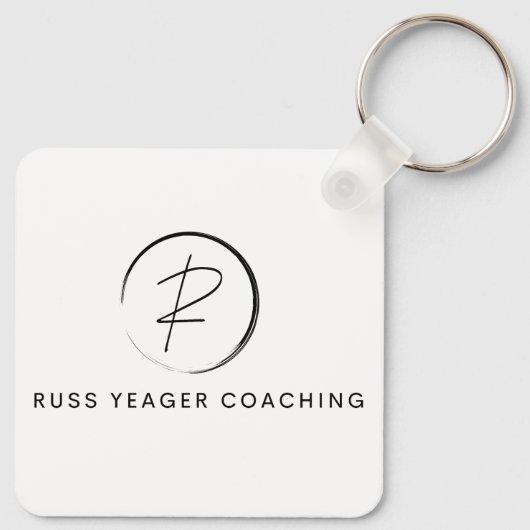 Russ Yeager Coaching Signature Logo Schlüsselanhänger (Rückseite)